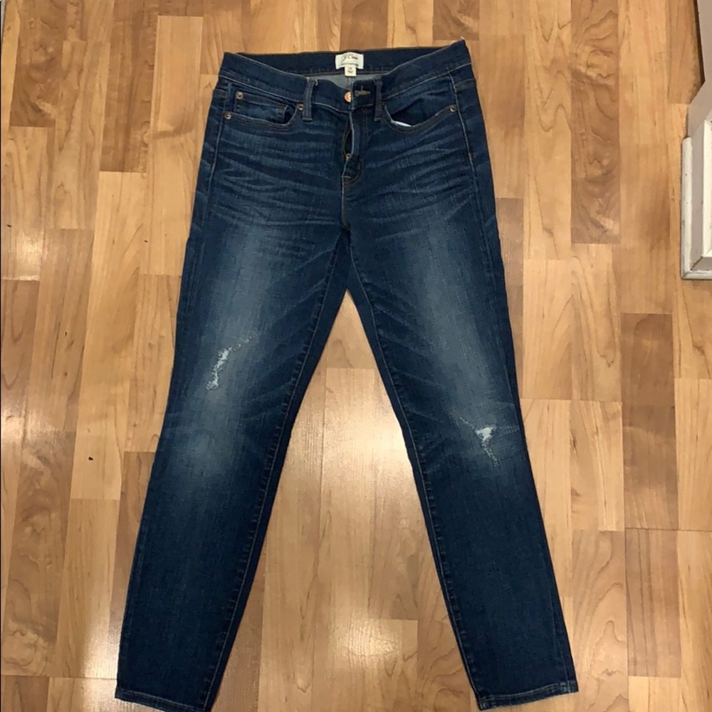 These are a size 28 women’s J Crew Jean